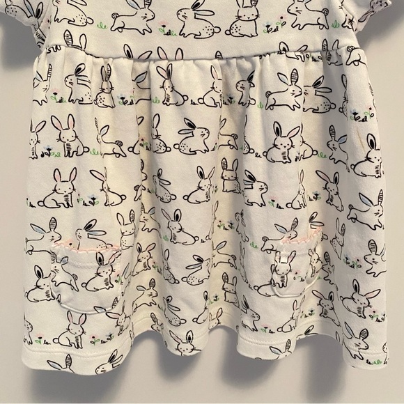 Little Me Baby Girls Bunny Dress Set With Bloomers & Cardigan Size 9 Months - Picture 5 of 9